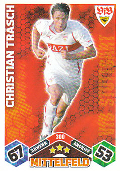 Christian Trasch VfB Stuttgart 2010/11 Topps MA Bundesliga #300